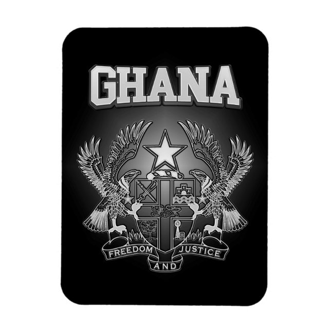 Ghana-Wappen Magnet (Vertikal)