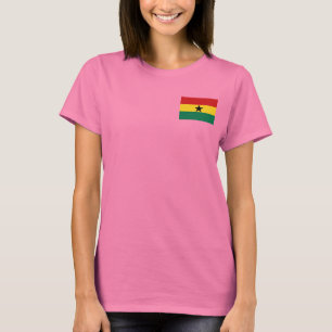 Ghanaflaggen- und -karten-DK-T - Shirt
