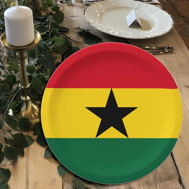 Ghanaische Fahne Teller, Party, Sport, Ghana Pappteller (Von Creator hochgeladen)