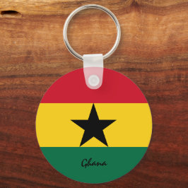 Ghanaische Flagge & Ghana - Urlaub, Patrioten / Sp Schlüsselanhänger