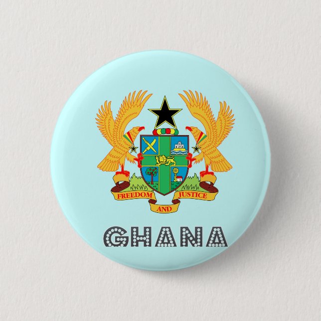 Ghanaisches Emblem Button (Vorderseite)
