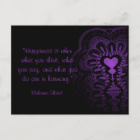 Ghandi quote india henna lila Liebe rosa