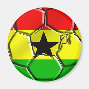Ghanian Flaggenball für Ghanaians weltweit Magnet