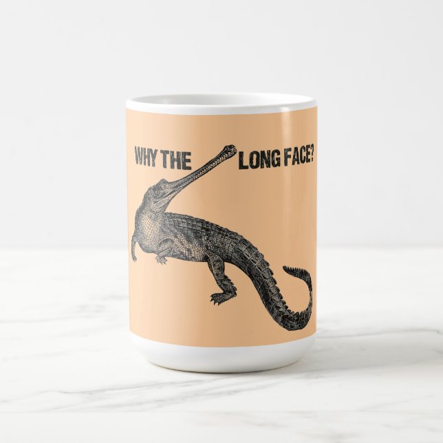 Gharial Spaß Kaffeetasse (Mittel)