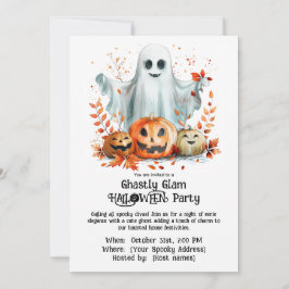 Ghasive Glam Halloween-Party Einladung