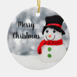Ghear Snowman Ornament Round