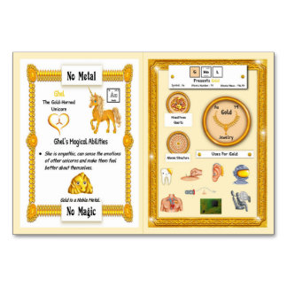 Ghel - Gold Horn Unicorn Trading Card Tischnummer