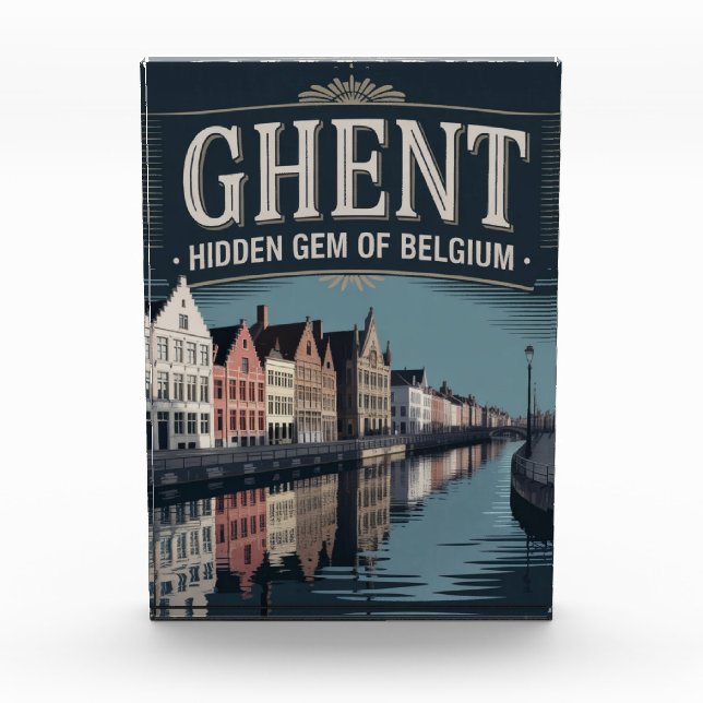 Ghent – Hidden Gem of Belgium Fotoblock (Vorderseite)