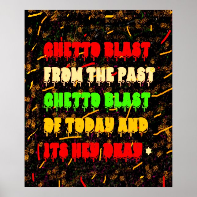 GHETTO BLAST AFRO AMERICAN STYLE POSTER (Vorne)