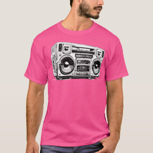 Ghetto Blaster Hip Hop 80'S 90'S Street Gangster R T-Shirt
