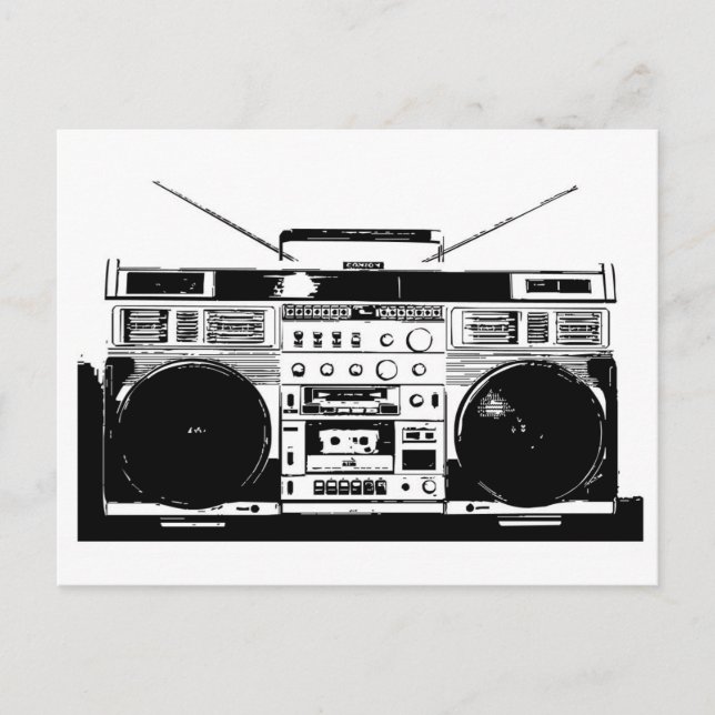 Ghetto Blaster Postkarte (Vorderseite)