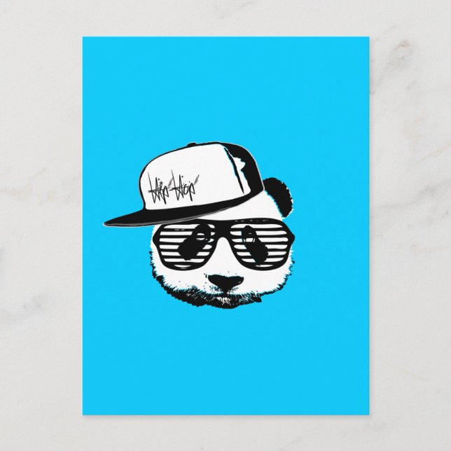 Ghetto Panda Postkarte (Vorderseite)