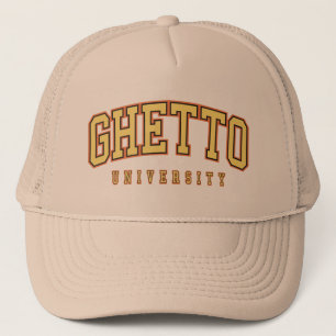 Ghetto University Tan Hat Truckerkappe