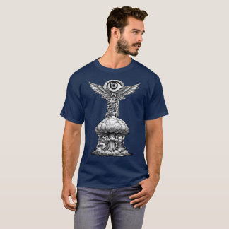 Ghettoblaster-Gehirnexplosion-Illustration T-Shirt