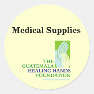 GHHF Logo, medizinische Bedarfe Runder Aufkleber