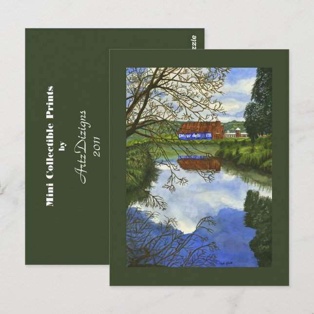 Ghirardelli Barn - Mini Collectible Prints Postkarte (Vorne/Hinten)