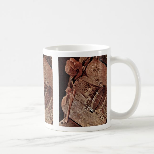 Ghironda Spieler (Hurdy Gurdy) durch La-Ausflug Kaffeetasse (Rechts)
