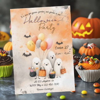 Ghoful Ghouls Halloween Einladungskarte