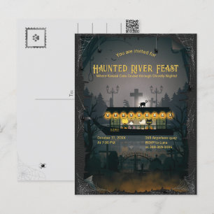 Ghoful Graveyard Cruise Einladung Postkarte