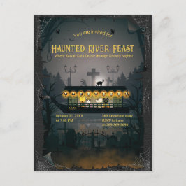 Ghoful Graveyard Cruise Einladung Postkarte