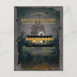 Ghoful Graveyard Cruise Einladung Postkarte