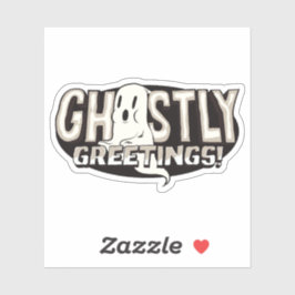 Ghoful Greetings Halloween Pun Funny Aufkleber