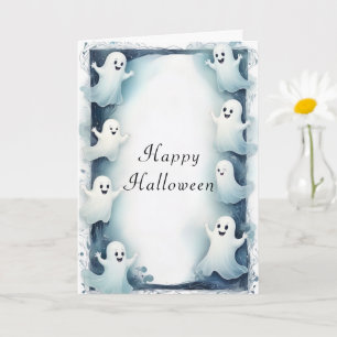 Ghoful Rahmen Design Halloween Spiralen Border Karte