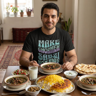 Ghormeh Sabzi nicht Krieg machen | Persischer Steg T-Shirt