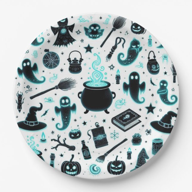 Ghosive Glows Pappteller (Vorderseite)