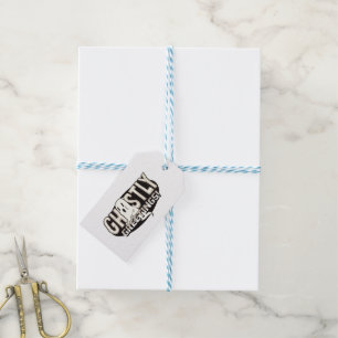 Ghosive Grüße Typografie Halloween Geschenkanhänger