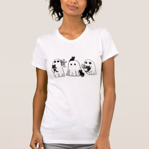 "Ghost and Black Cat Companion - Spooky Niedlich H T-Shirt