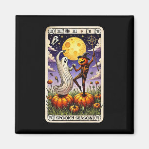 Ghost and Skelettanz Sonnenlicht Halloween Tarot C Magnet