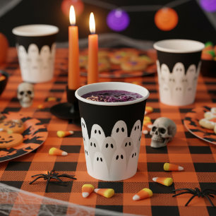 Ghost-Ansammlung Halloween Pappbecher