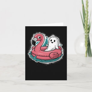 Ghost auf einem Pool Funny Spookoky Sommer Summerw Karte