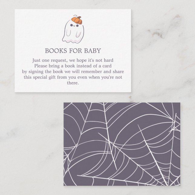 Ghost Baby Bitte bringen Sie eine Buchungskarte mi Visitenkarte (Vorne/Hinten)