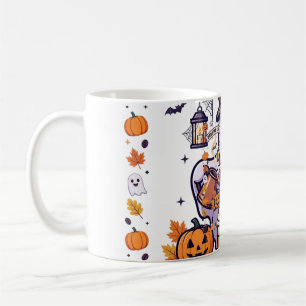 Ghost Barista Pumpkin Spice Kaffee Halloween Kunst Kaffeetasse