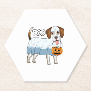 Ghost Beagle Halloween Dog Untersetzer