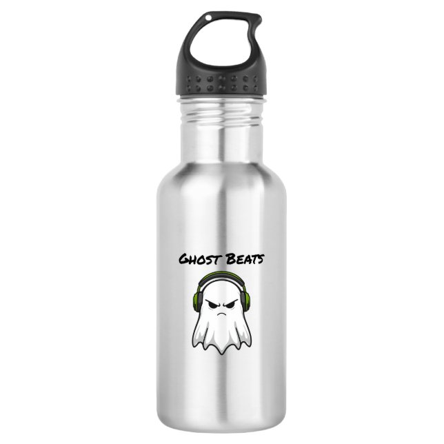 Ghost Beats Edelstahlflasche (Vorderseite)