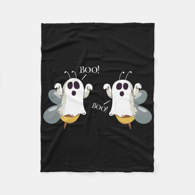 Ghost Bees Sprichwort Boo Fun Halloween Kostüme Fr Fleecedecke (Vorderseite)