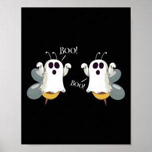 Ghost Bees Sprichwort Boo Fun Halloween Kostüme Fr Poster