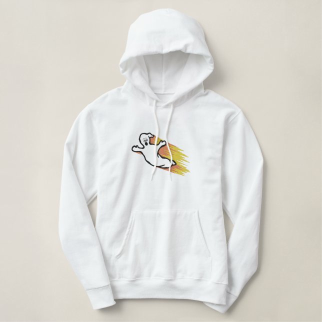 Ghost Bestickter Hoodie (Design vorne)