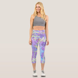 Ghost Bones Capri Leggings