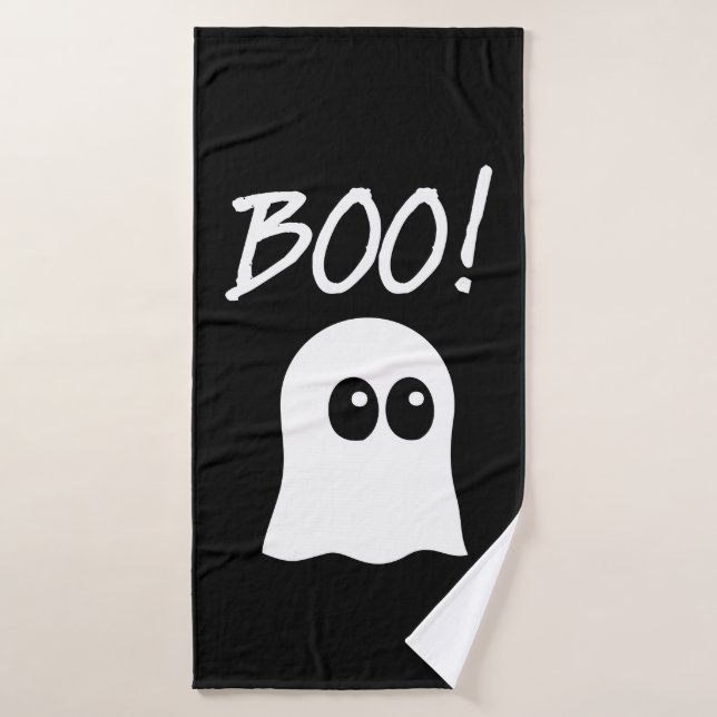 Ghost Boo, cute ghost design (Serviette de bain)