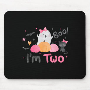 Ghost Boo Ich bin zwei 2 Jahre alt Halloween Kinde Mousepad
