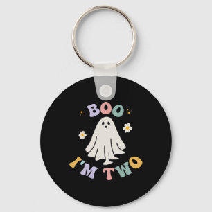 Ghost Boo I'm Two Yr 2. Geburtstag Kinder Hallowee Schlüsselanhänger