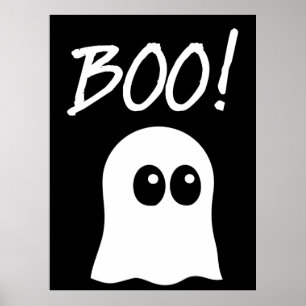 Ghost Boo, niedliches Ghost-Design Poster