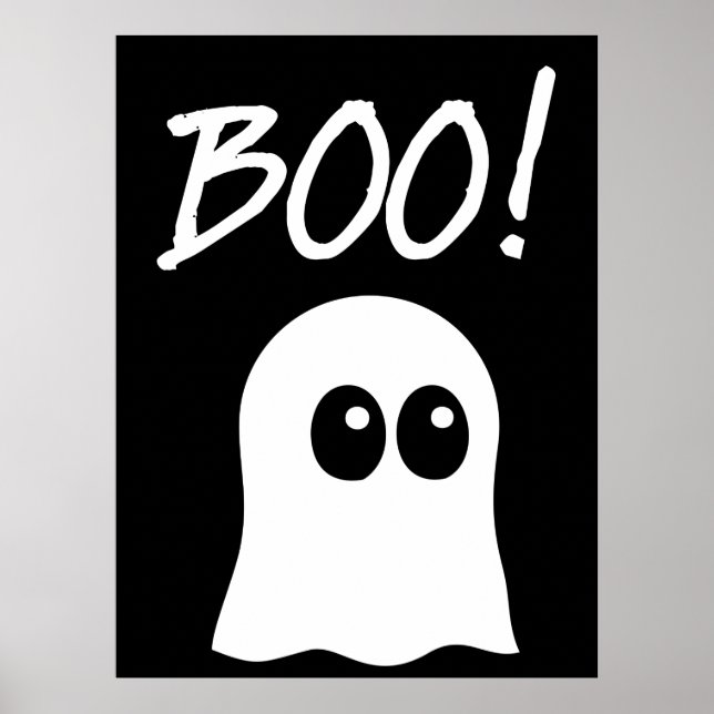 Ghost Boo, niedliches Ghost-Design Poster (Vorne)