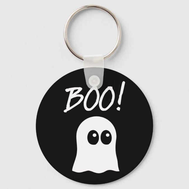 Ghost Boo, niedliches Ghost-Design Schlüsselanhänger (Vorderseite)