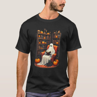 Ghost Book Reader Lesen Buch Lover Lehrer Funny T-Shirt