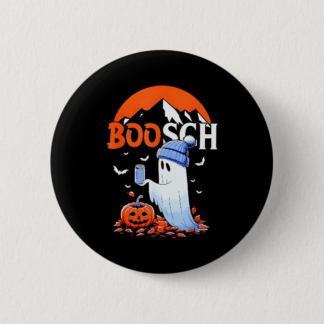 Ghost Boosch Beer Halloween  Button (Vorderseite)